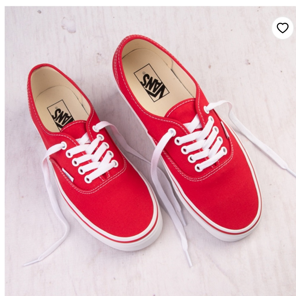 Only worn once Red Vans Sneakers